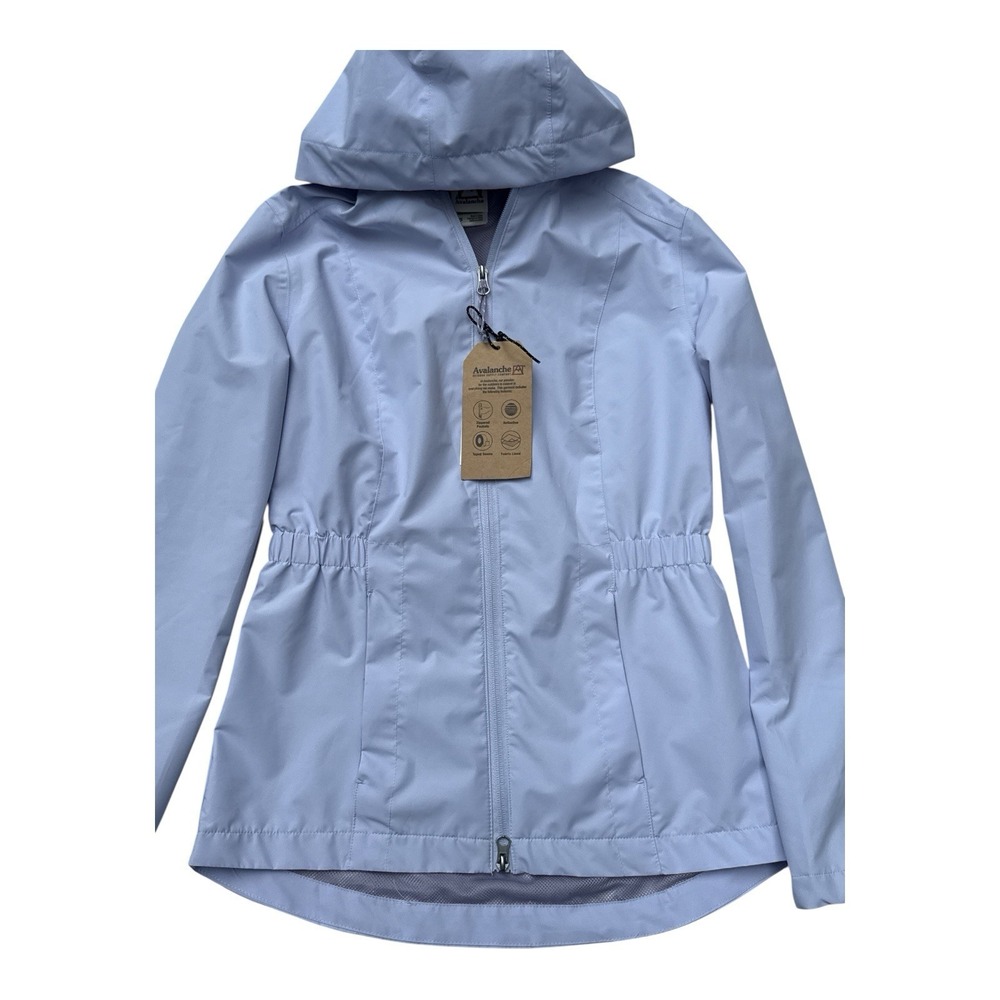 Avalanche Women's Storm Watch Rain Trench Jacket Lined Lightweight Zip Hooded XS - Picture 2 of 8